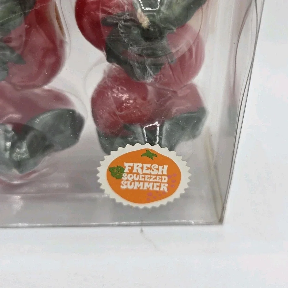 Target‎ Fresh Squeezed Summer Cherry Shaped Fruit Candles Set Of 8 New In Box